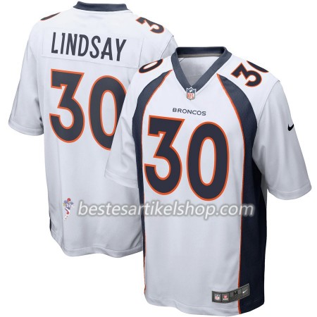 Herren Denver Broncos Trikot Phillip Lindsay 30 Nike Weiß